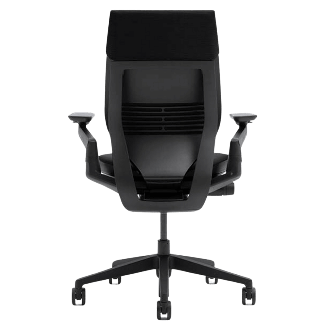 Steelcase Gesture Ergonomic Executive Office Chair with Adjustable Lumbar (Congent Connect Licorice Cloth/Black Frame) - Best Deal Office Furniture & Apple StoreLas_Vegas