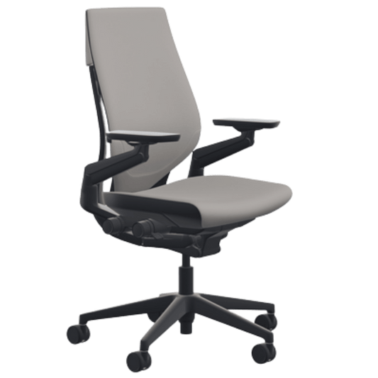 Steelcase Gesture Office Chair Elmosoft Leather - Dove Grey - Best Deal Office Las_Vegas