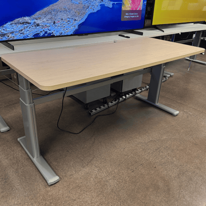 Steelcase Height Adjustable Standing Desk 70"x29" – Dual Motor Electric Sit - to - Stand Desk - Best Deal Office, TV, & Apple StoreLas_Vegas