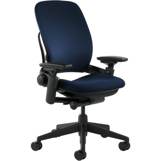 Steelcase Leap V2 Office Chair - Blue Cloth/Black Frame - Best Deal Office, TV, & Apple StoreLas_Vegas