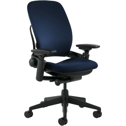 Steelcase Leap V2 Office Chair - Blue Cloth/Black Frame - Best Deal Office, TV, & Apple StoreLas_Vegas
